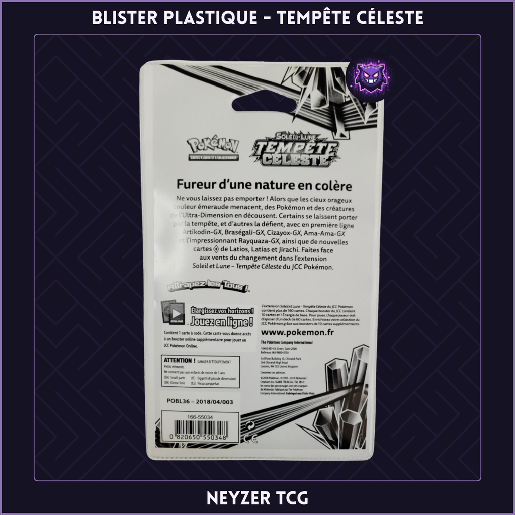 Blister en Plastique - Tempête Céleste (SL7) Rayquaza