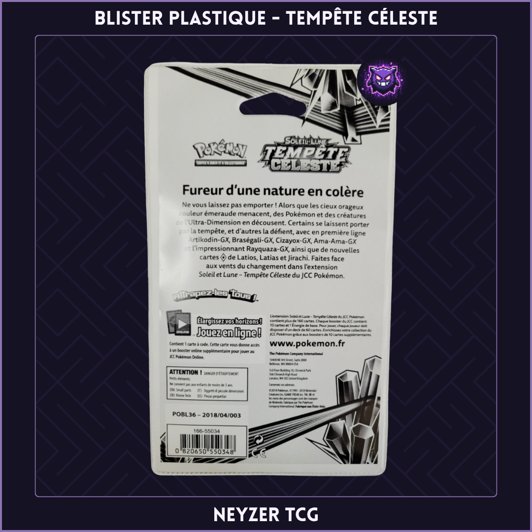 Blister en Plastique - Tempête Céleste (SL7) Rayquaza