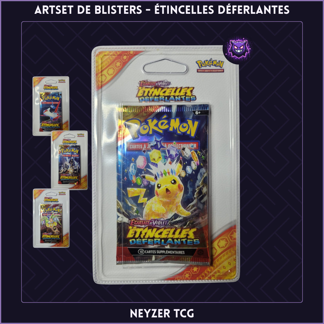 Artset de Blisters en Plastique - Étincelles Déferlantes (EV8)