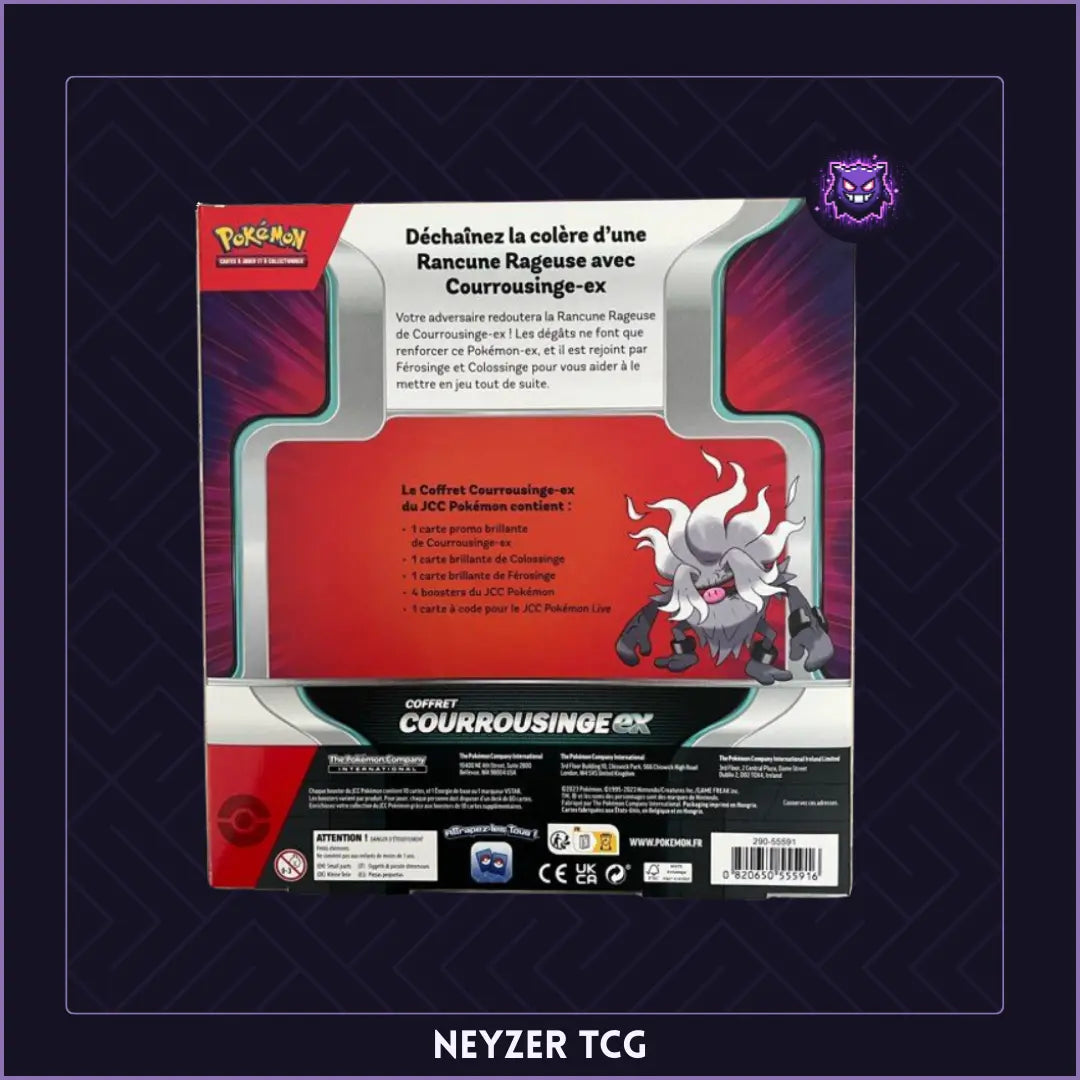 Coffret Courrousinge Ex2 Pokémon arrière