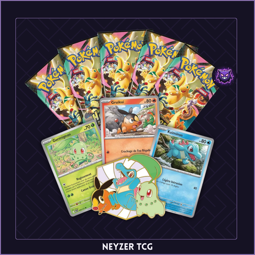 Contenu du coffret pin's deluxe héros transcendants