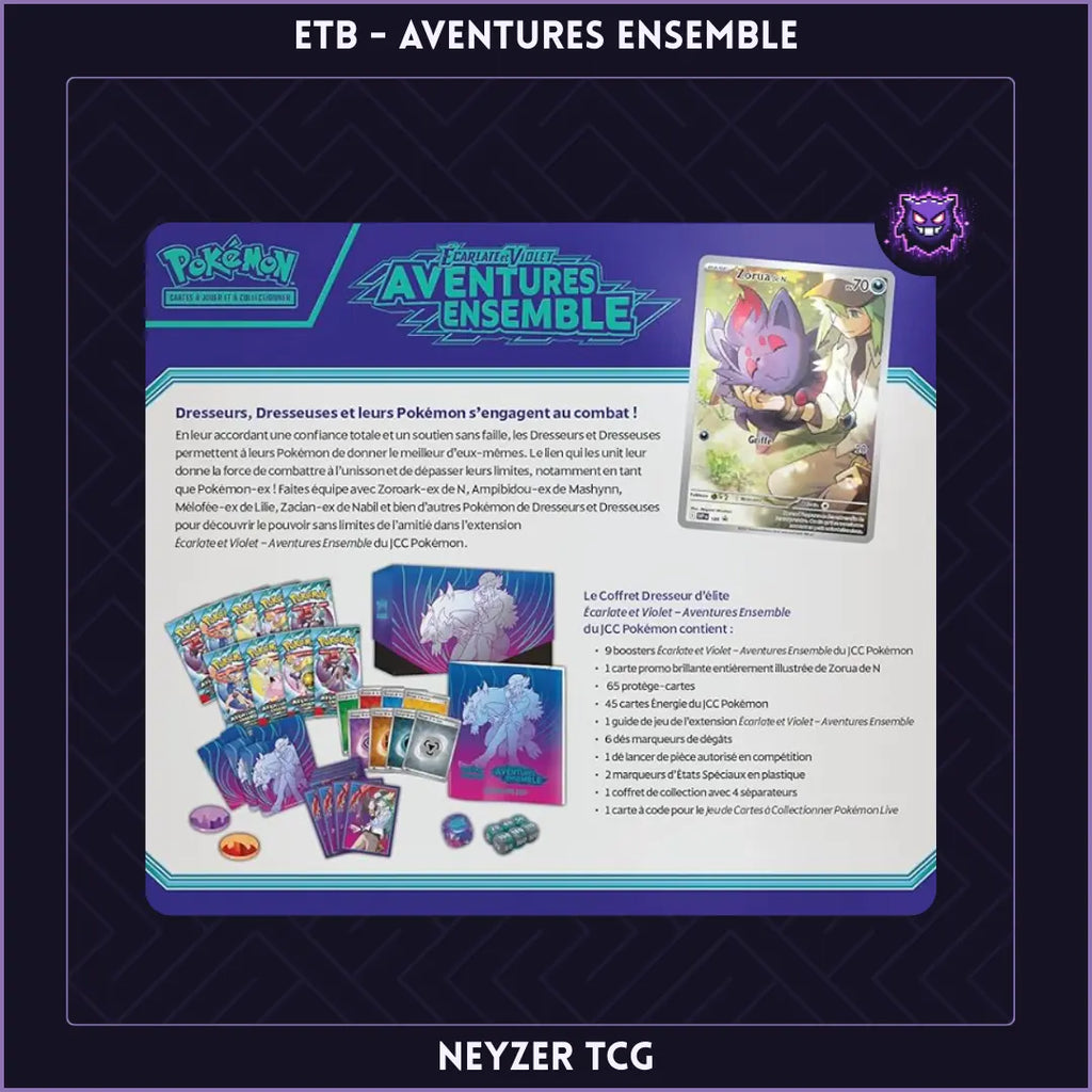 Etb pokemon Aventures ensemble avec details produit