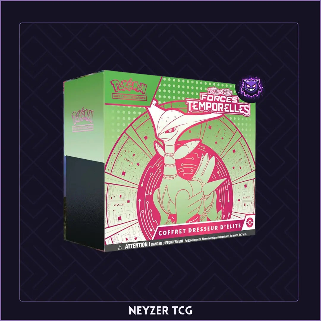 ETB Forces temporelles avec le Pokémon Vert-de-Fer