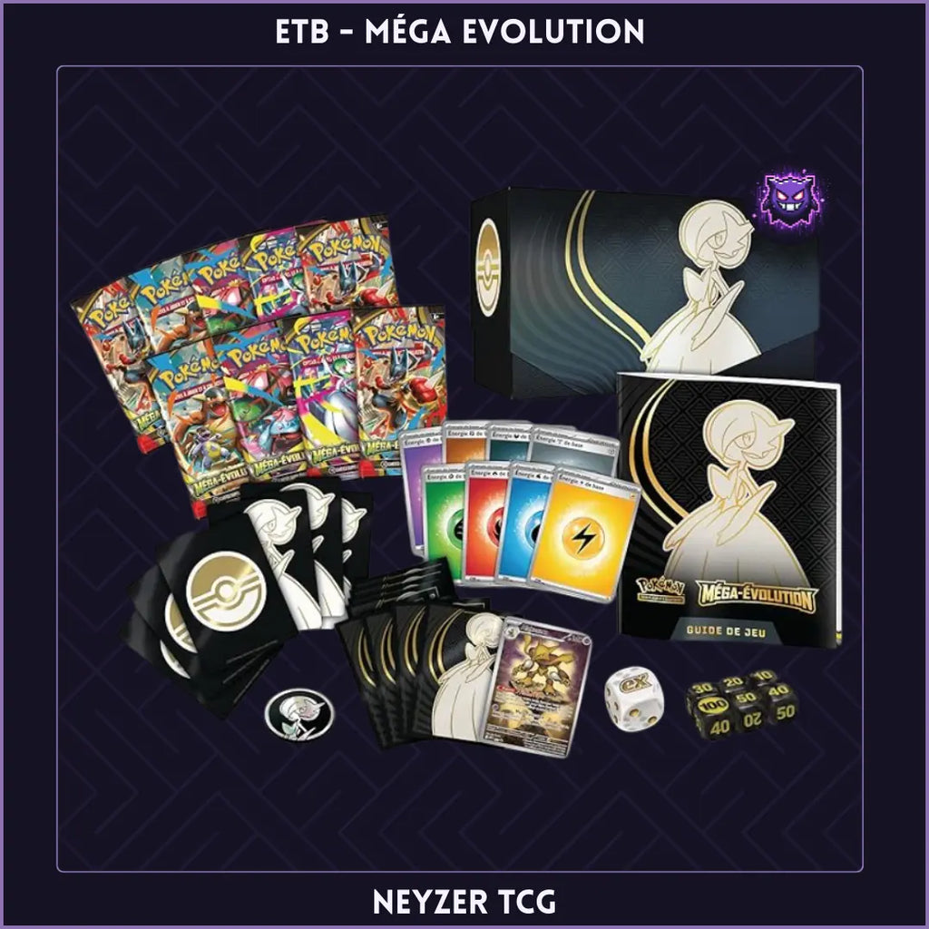 ETB Mega Evolution Mega Gardevoir détails produits et accessoires