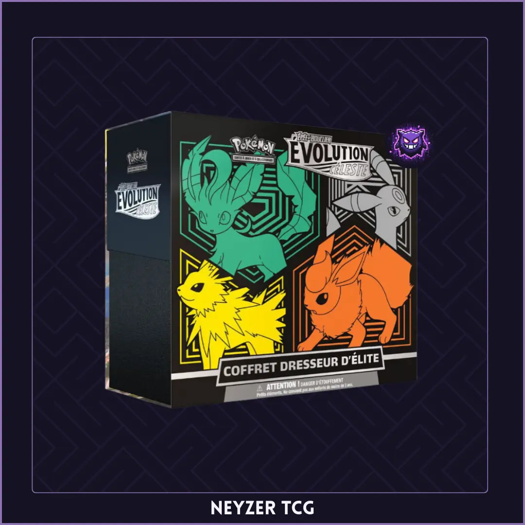 ETB Evolution Celeste avec les Pokemon : Pyroli,Voltali,Phylali,Noctali