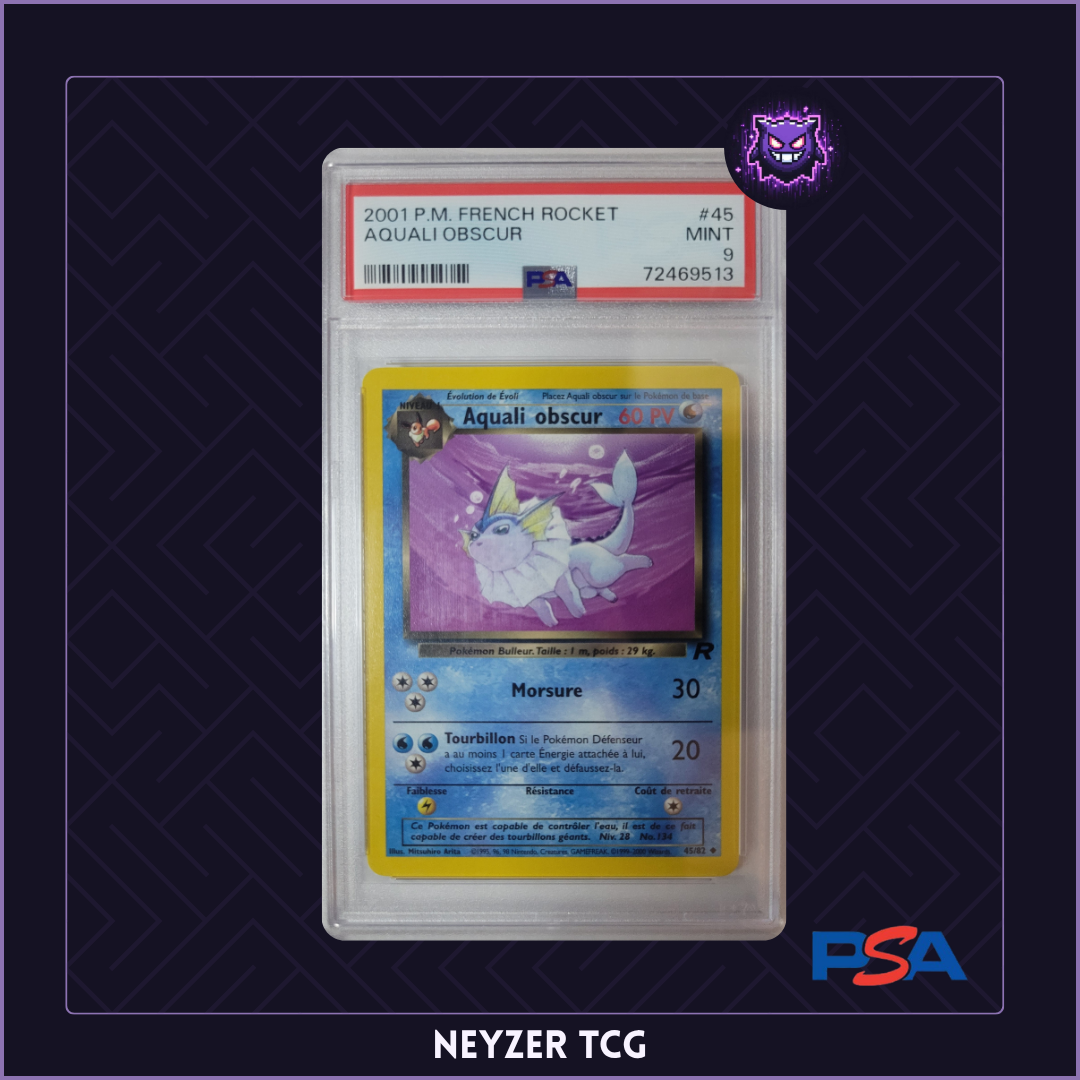 Gradée - Aquali Obscur TR45 - Team Rocket Edition 2 - PSA 9