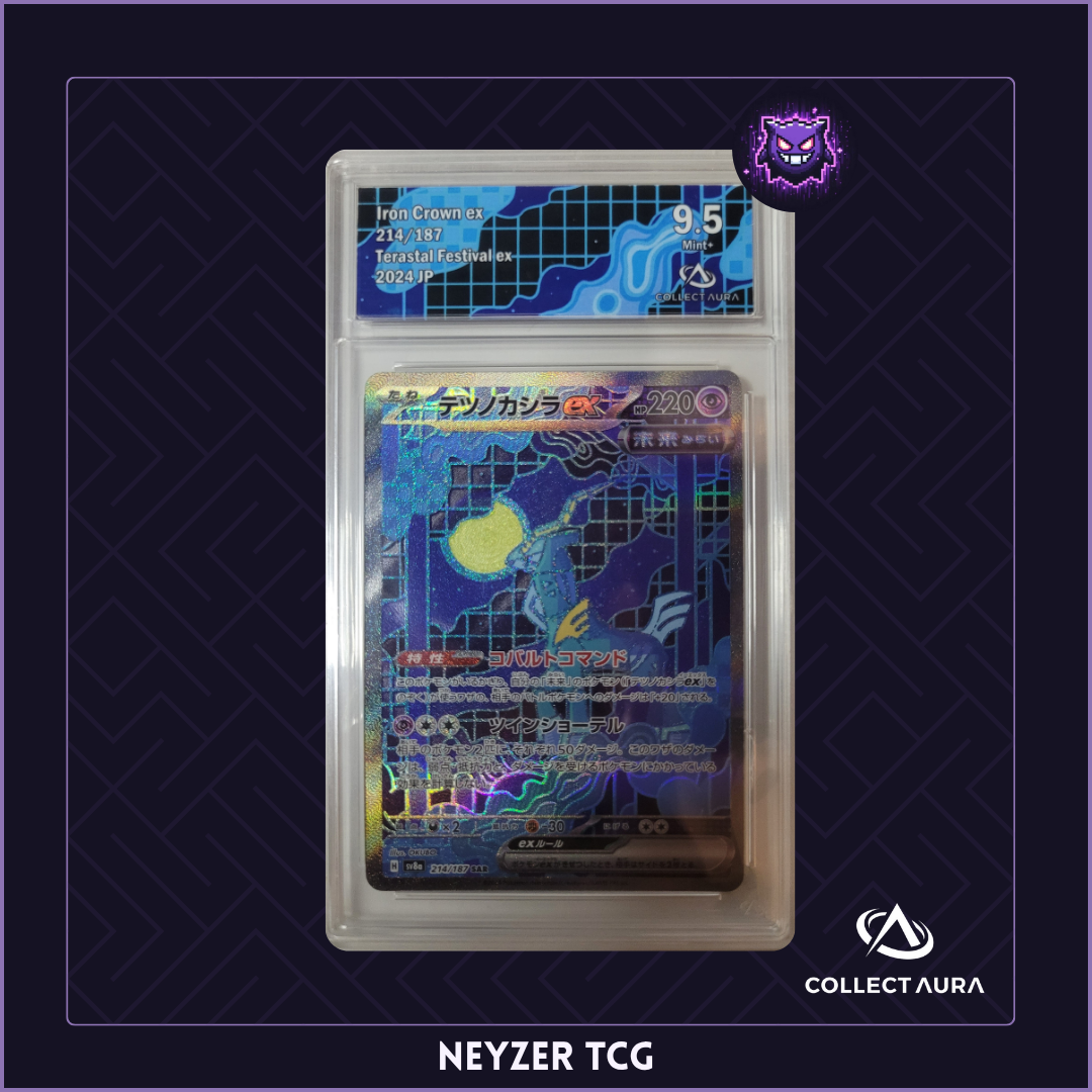 Gradée JP - Iron Crown Ex SV8a 214 - Terastal Festival Ex (Scarlet & Violet) - CollectAura 9.5