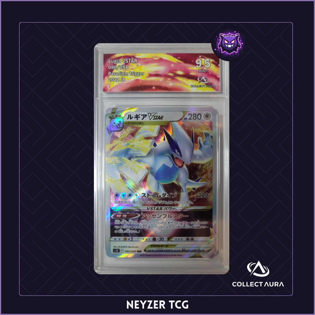 Gradée JP - Lugia VSTAR S12 80 - Paradigm Trigger (Sword & Shield Era) - CollectAura 9.5