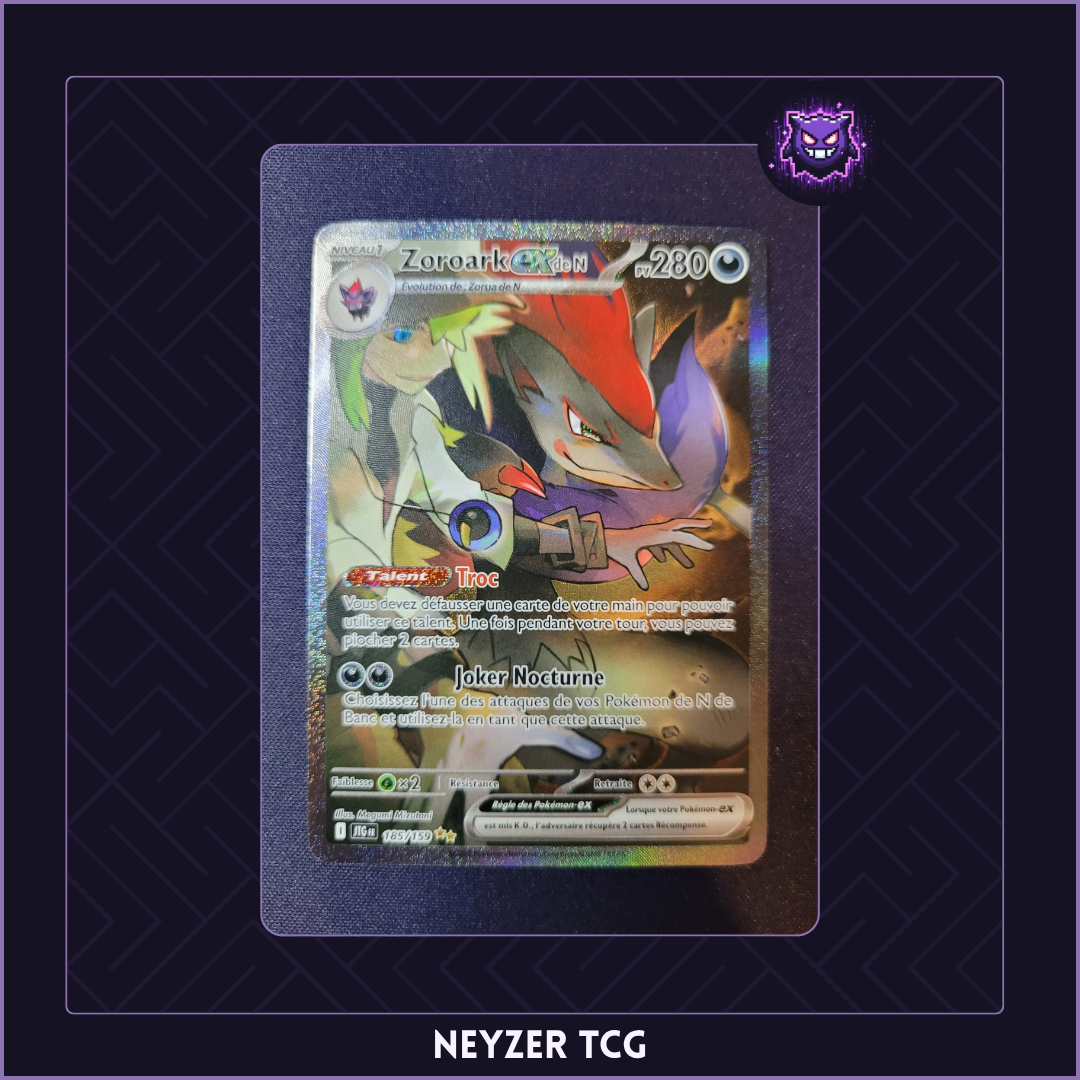 Carte - Zoroark Ex de N JTG 185 - Aventures Ensemble