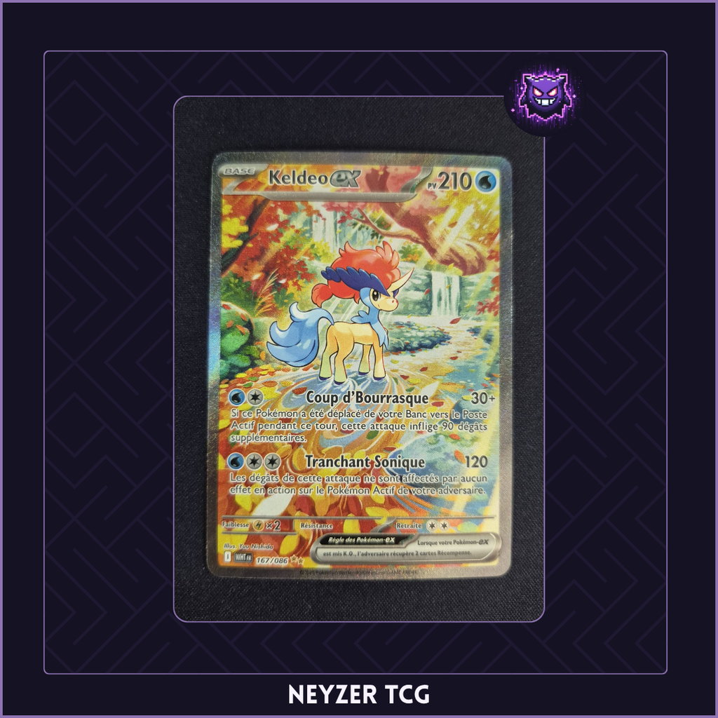 Carte - Keldeo Ex WHT 167 - Flamme Blanche