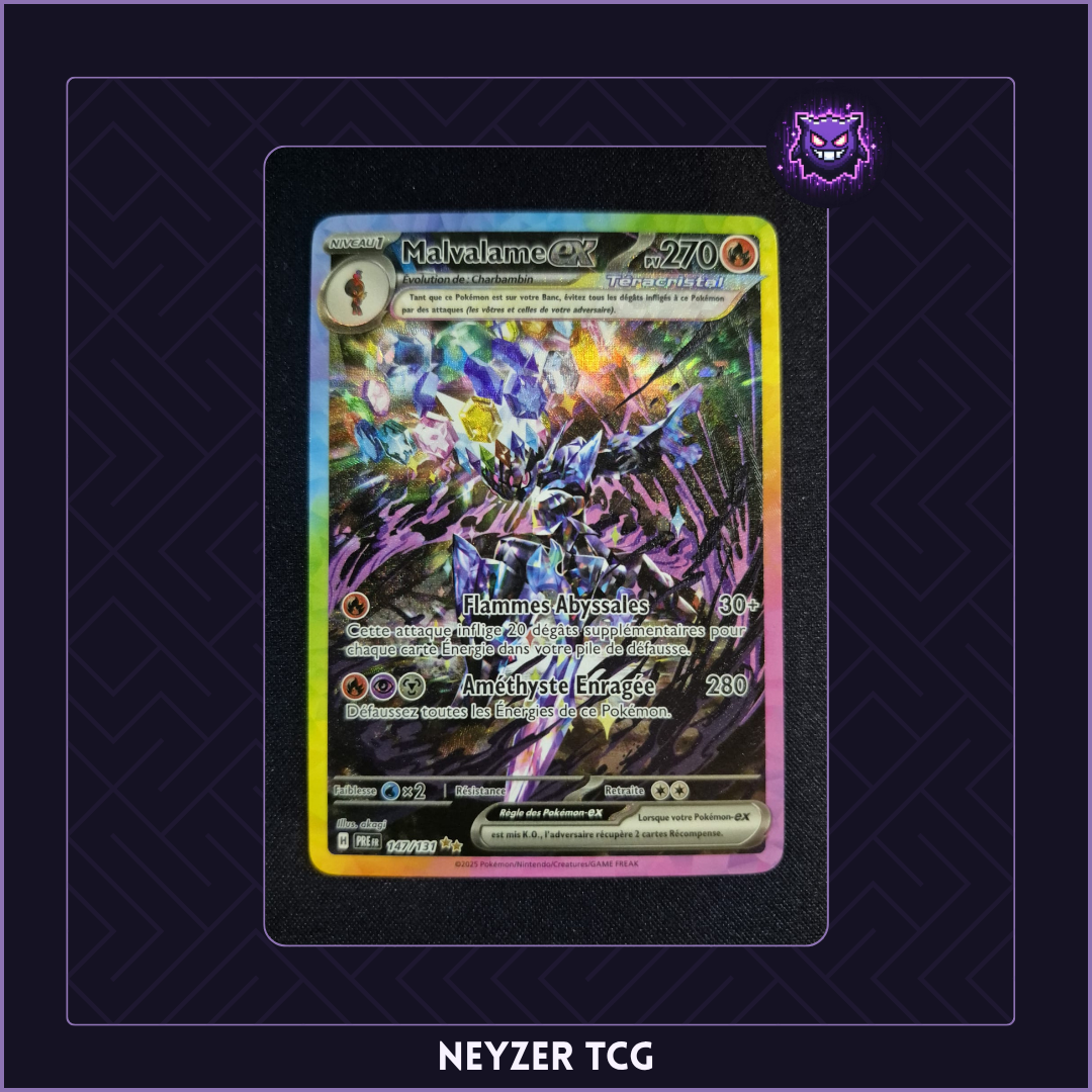 Carte - Malvalame Ex PRE 147 - Évolutions Prismatiques