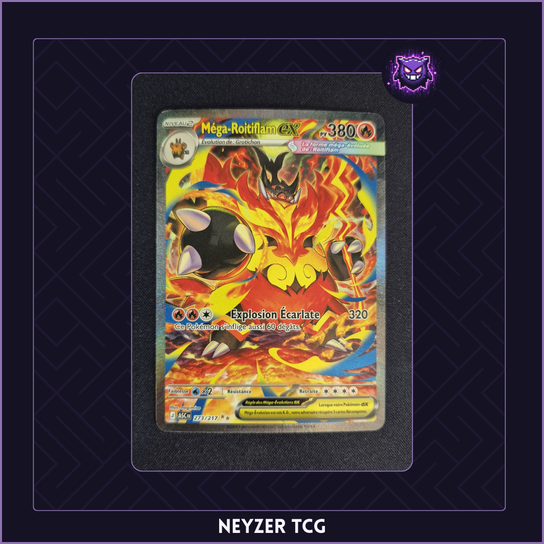 Carte - Méga Roitiflam Ex ASC 273 - Héros Transcendants