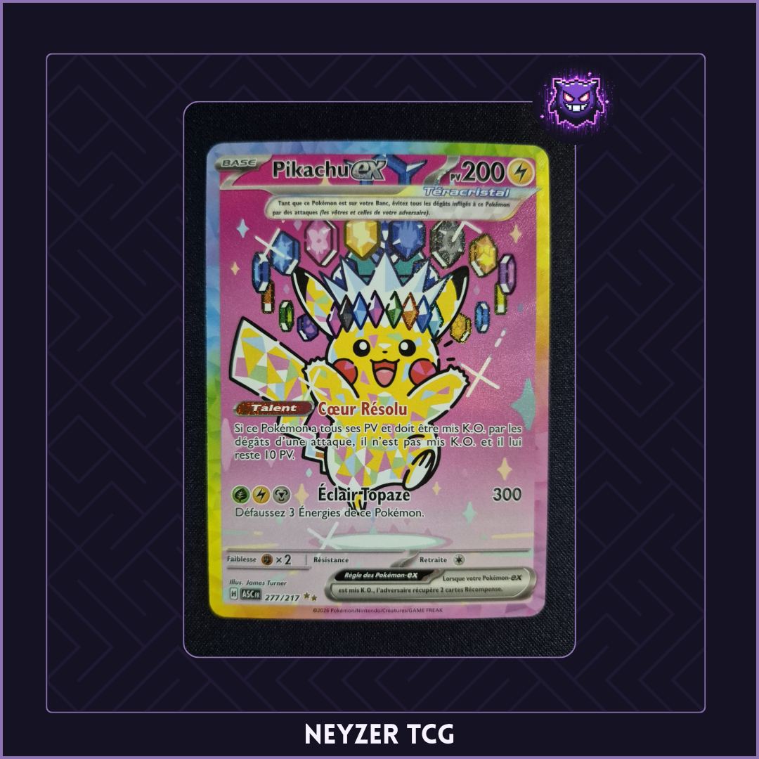 Carte - Pikachu Ex ASC 277 - Héros Transcendants