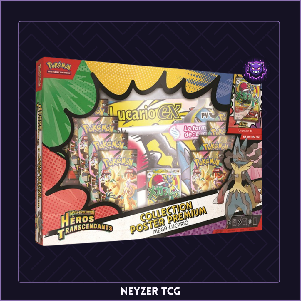 Pokémon - Coffret poster Méga-Lucario - Héros Transcendants ME2.5