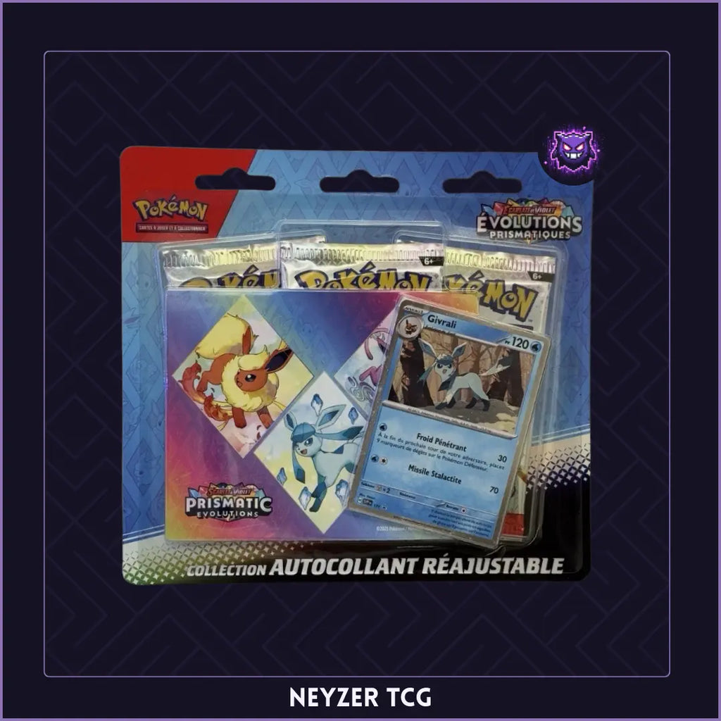Tripack Evolutions Prismatiques avec le Pokémon Givrali