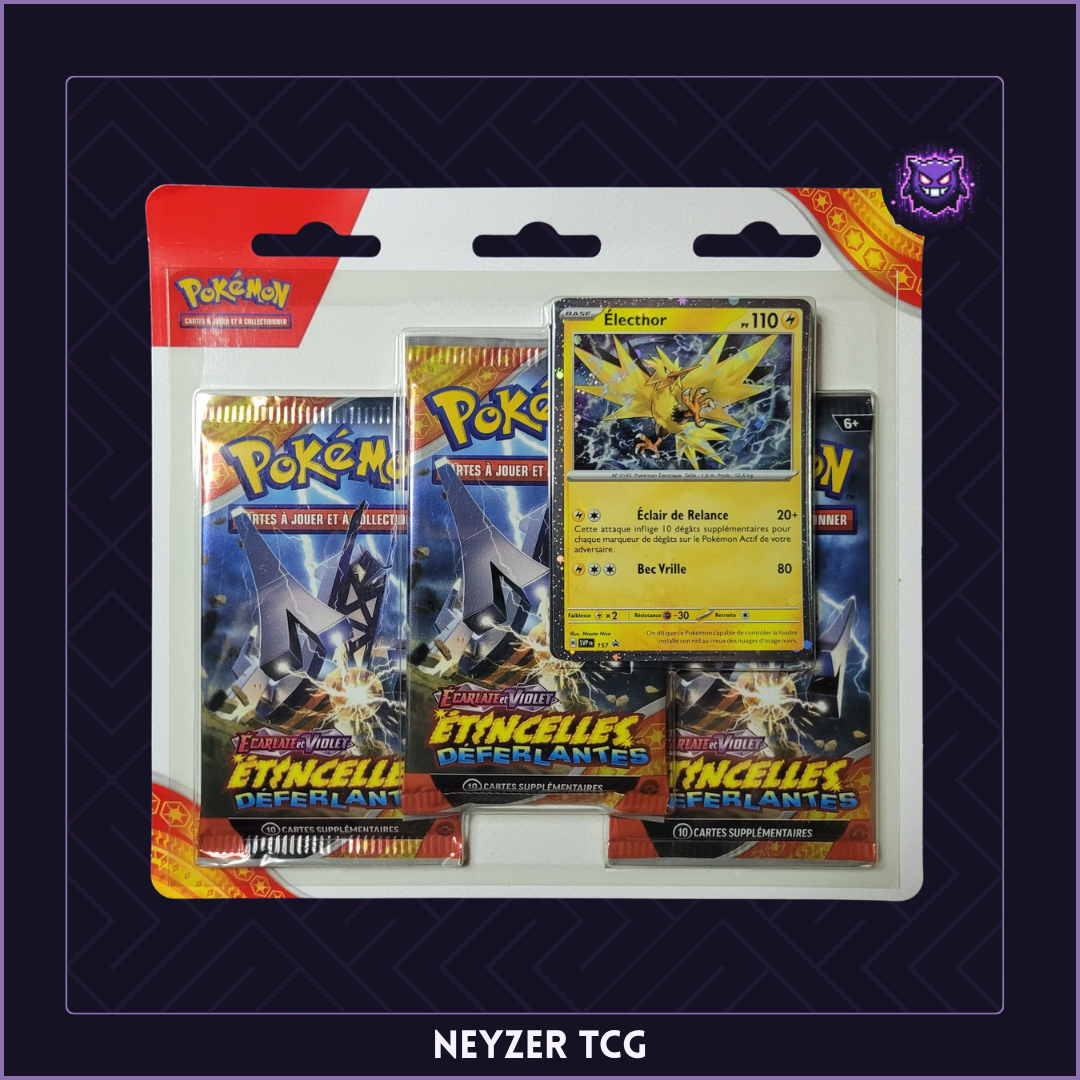 Pokémon - Tripack Étincelles Déferlantes (triple illustration Pondralugon)
