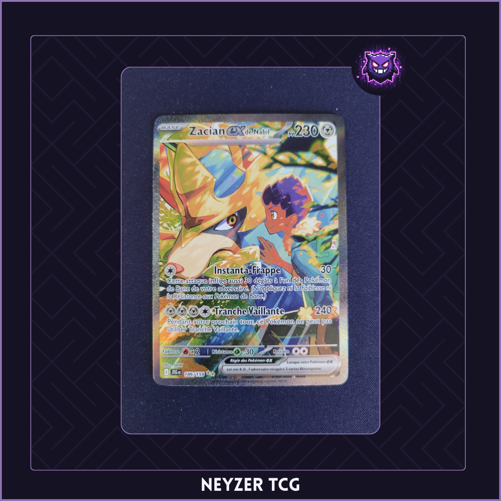 Carte - Zacian Ex de Nabil JTG 186 - Aventures Ensemble